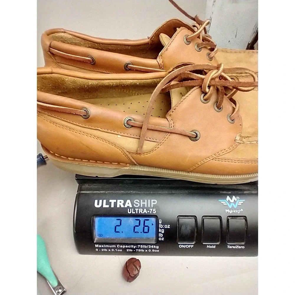 Rockport Mens M5166 Tan Leather‎ Boat Shoes Nautical Loafers Size 11M